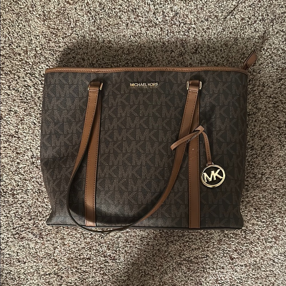 Michael Kors Brown Monogram Tote